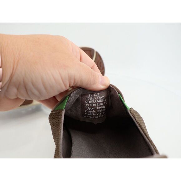 Olukai Nohea Mesh Shoe Men's Size 10 Tan Brown Loafer Casual Slip On Convertible - Picture 10 of 10